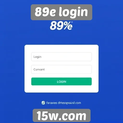Funcionalidades do 89e login para novos usuários