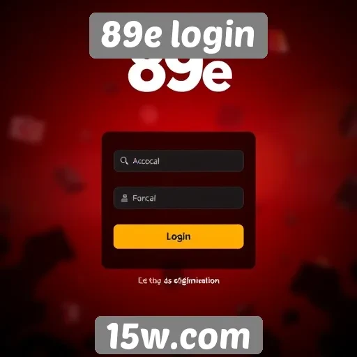 Acessibilidade do site 89e login para novos jogadores